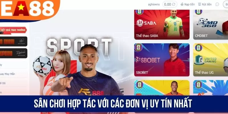 Sân chơi hợp tác với các đơn vị uy tín nhất