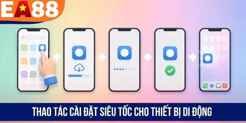 Thao tác cài đặt siêu tốc cho thiết bị di động