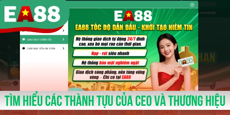 Tìm hiểu các thành tựu của CEO và thương hiệu